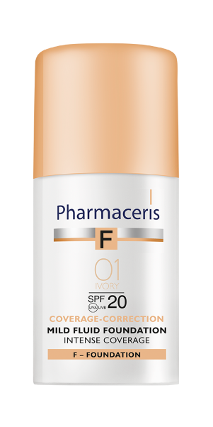 PHARMACERIS - Mild Fluid Foundation Intense Coverage Spf 20 01 Ivory 30 Ml