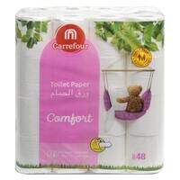 Carrefour Toilet Roll 175 Sheet 2 Ply 40 Rolls + 8 Rolls