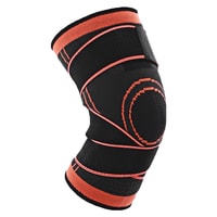 Generic-Basketball Knee Brace Pads Sports Knee Sleeve with Bandage Breathable Knee Support Protector