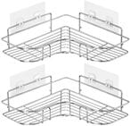 Buy NuSense 2PCS Corner Shower Caddy Rack Adhesive Bathroom Stainless Steel Shelves Floating Shelves for Kitchen, Bathroom Organizer, Decor in UAE