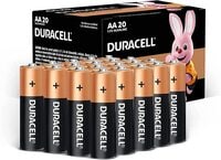 Duracell, AA 1.5V Alkaline Batteries, LR06 / MN1500, Pack of 20
