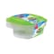 Fun Multipurpose Containers With Lid Clear And Green 355ml 5 PCS