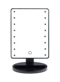 Generic - Adjustable Led Touch Screen Makeup Mirror Black