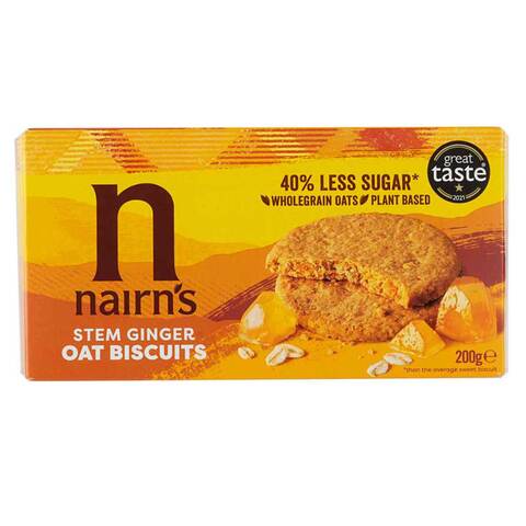 Nairn&#39;s  Stem Ginger Oat Biscuits 200g