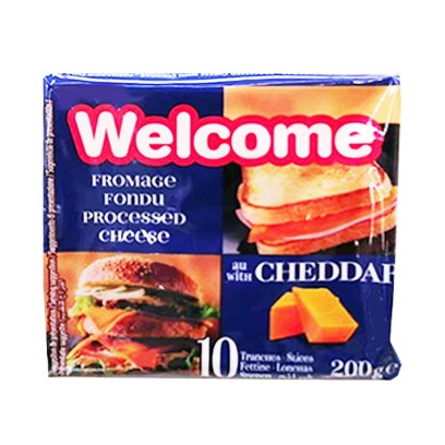 Welcome Cheddar Cheese Slices 200GR