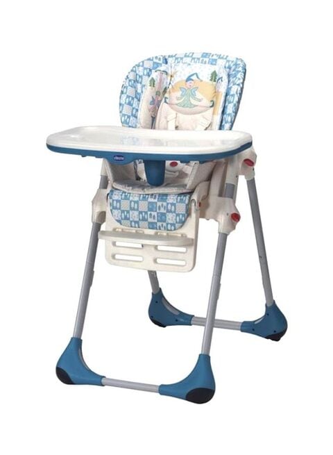 Chicco high 2025 chair blue