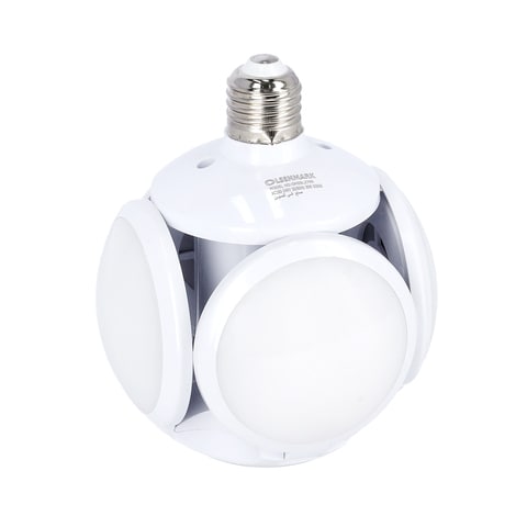 Buy Olsenmark Energy Saving Balled Led Light - Four Leaf for Wide Area Light Foldable Design with 270-Degree Adjustable Angle | Energy Saving 2400L | Ideal for Hotel, Shops, Garage  More in UAE