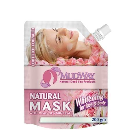 Mudway Mud Mask For Face And Body With Whitening 200 Gram