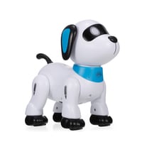 Generic-White LE NENG K21 Electronic Robot Dog Stunt Dog Remote Control Robot Dog Toy Voice Control Programmable Touch-sense Music Dancing Toy for Kids Birthday Christmas Gift