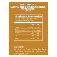 Plattered Cacao Nibs And Cranberries Cookie Mix 350g