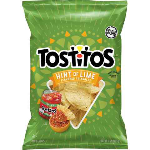 Buy Tostitos Hint Of Lime Tortilla Chips 283.5g in UAE
