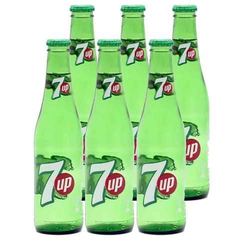 7Up Drink 250 Glass Ml 6 Pieces
