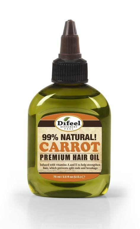Difeel - Sunflower Premium Natural Hair Oil, Carrot, 2.5 Ounce