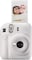 Fujifilm Instax Mini 12 Instant Film Camera, Auto Exposure With Built-In Selfie Lens, Clay White