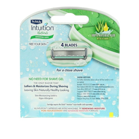 Buy Schick Intuition Natural Sensitive Core Blade 10g X 3 Piece Online Shop Beauty Personal Care On Carrefour Uae