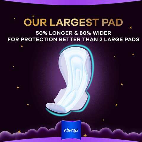 Buy Always Dreamzz Pad Cotton Maxi Thick Sanitary Pads With Wings 7 Count  Online