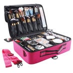 اشتري Generic Ck668 3 Layers Large Capacity Travel Makeup Train Case Cosmetic Brush Organizer في الامارات