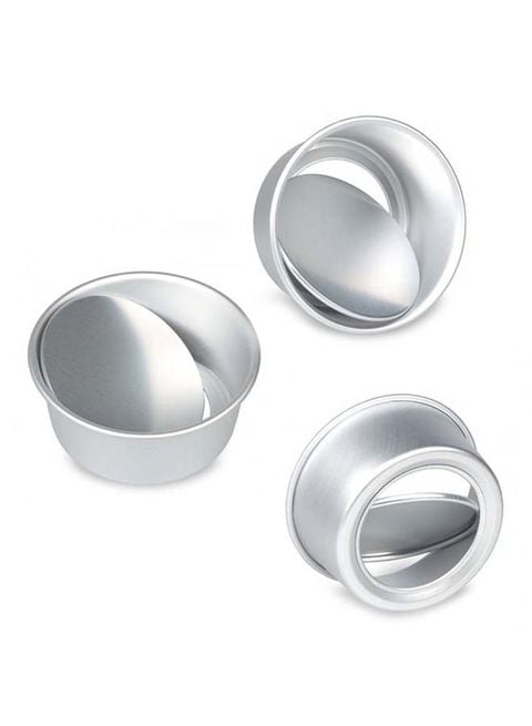 Round Removable Bottom aluminum Cheesecake Pan Silver 6inch