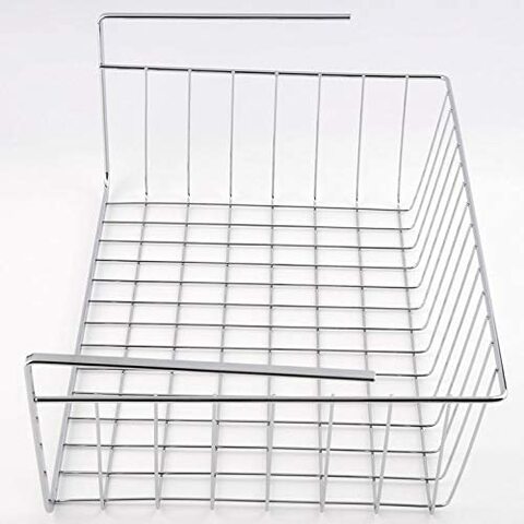 Buy Generic Silver Kitchen Under Shelf Storage Basket Lightweight Metal Organiser Rack Online Shop Home Garden On Carrefour Uae