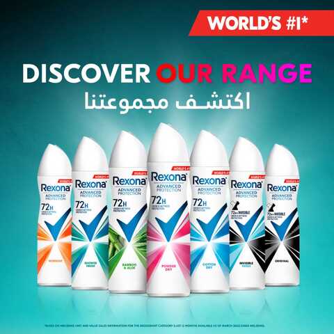 Rexona Women Antiperspirant Deodorant Spray Cotton Dry 150ml