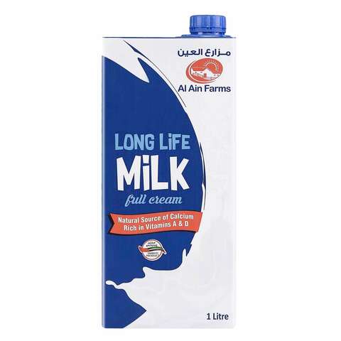 Al Ain Long Life Full Cream Milk 1l