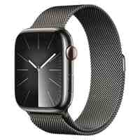 Apple Watch Series 9 LTE 45mm Graphite Stainless Steel Graphite Milanese Loop