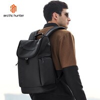 Arctic Hunter 15.6 Inch Laptop backpack Waterproof Business casual Travel backpack for Men Women B00465 Black