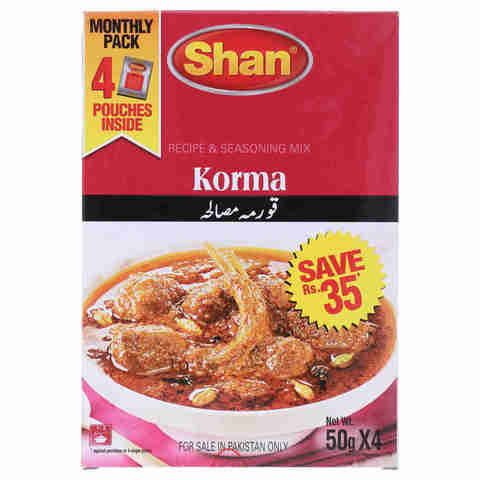 Shan Qorma Masala 50 gr (Pack of 4)