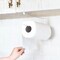 SKY-TOUCH Paper Towel Holder Wall Mounted No Drilling, Paper Towel Holder Under Cabinet, Toilet Roll Holder Self Adhesive, Towel Hanger Tissue Paper for Bathroom Kitchen (White)