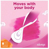 Always Cotton Soft Ultra Thin Normal Sanitary Pads With Wings White 20 Pads
