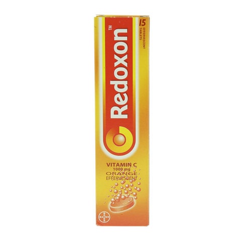Bayer Redoxon Vitamin C 1000mg Orange Effervescent 15 Tablets