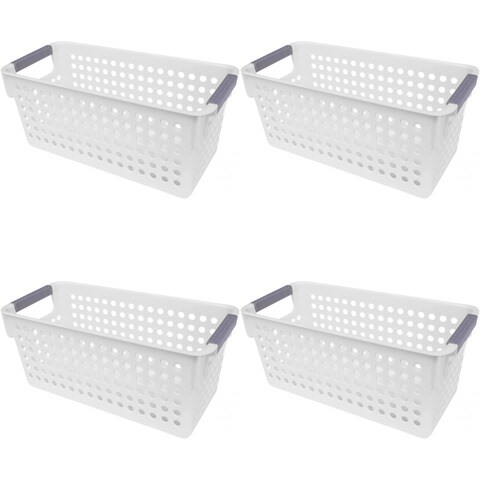 Aiwanto 4Pcs Storage Basket Storage Box Kitchen Desktop Storage Basket