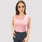 Kidwala Women&#39;s Crop Top, Activewear Round Neck Front Zipper Top Workout Gym Yoga Outfit for Women (Small, Pink)
