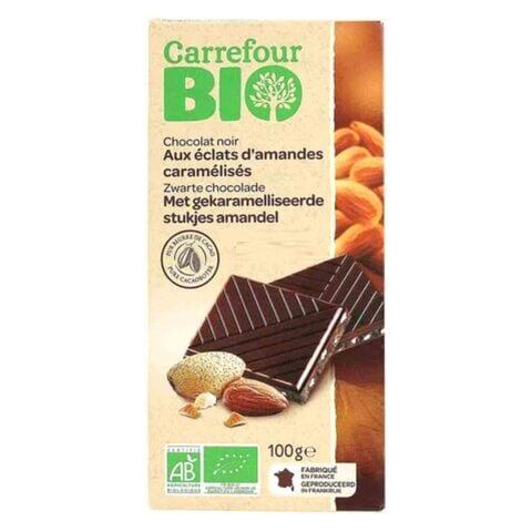 Carrefour Bio Almond Dark Chocolate 100g