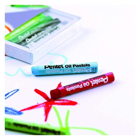 Pentel Phn-12 Arts Oil Pastels 12 Pieces