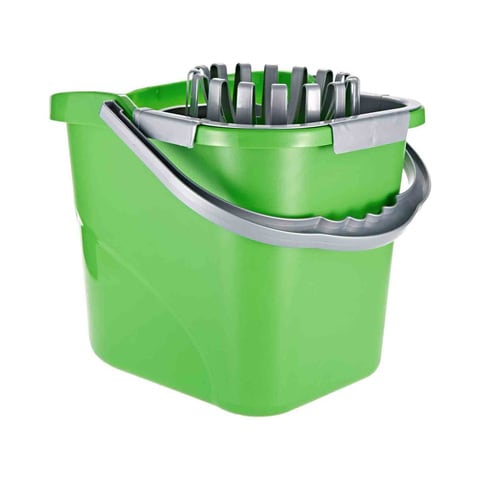 Scotch-Brite CSC Green Bucket and Wringer/Squeezer, size: 26 cm x 32.6 cm x 13 cm. 1 bucket/pack