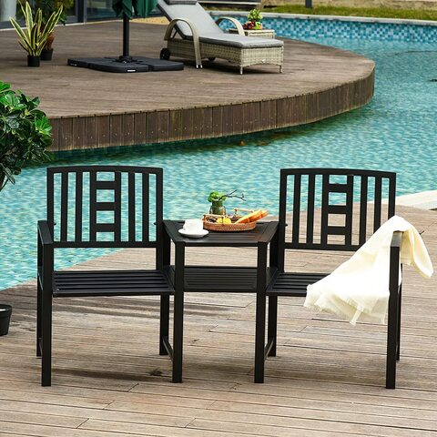 Black garden furniture deals sets