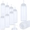 Supera 10-Pack Condiment Squeeze Bottles - 12 Ounce, Clear Plastic Squirt Bottles For Cooking, Bbq, Sauces, Ketchup, Syrup, Dressings, Arts And Crafts
