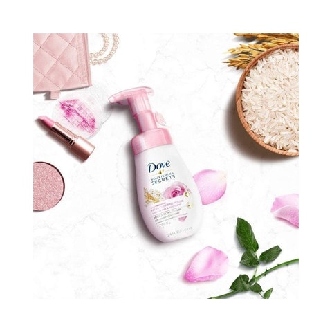 Dove Nourishing Secrets Facial Cleansing Mousse With Japanese Rice Milk And Rose Water 160ml