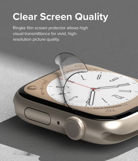 Ringke - Apple Watch 41mm Screen Protectors -  Dual Easy Film - Clear