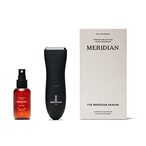 اشتري The Complete Package by Meridian: Includes Men?s Waterproof Electric Below-The-Belt Trimmer and The Spray (50 mL) - Features Ceramic Blades and Sensitive Shave Tech (Onyx) في الامارات