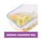 Lock &amp; Lock Classics Square Food Container With Lid Clear 600ml