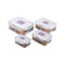 Zahran Tight Lock Food Container - 4 Count - Clear