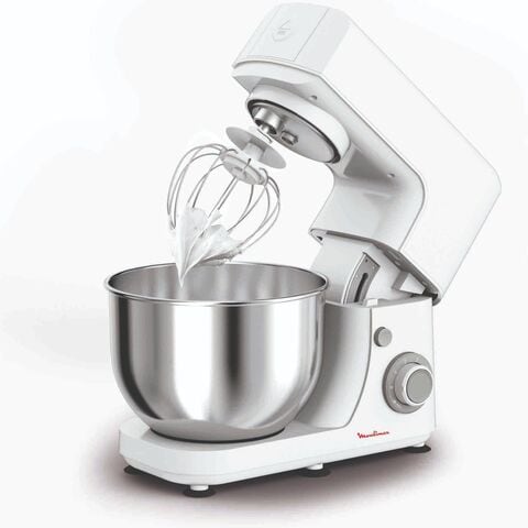 Moulinex Kitchen Stand Mixer White QA150127 4.8L