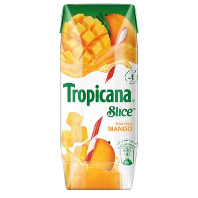 Buy Tropicana Slice Mango Fruit Drink 250ml x Pack of 24 Online