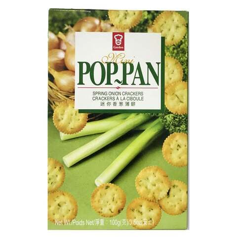 Garden Mini Pop Pan Spring Onion Crackers 100g