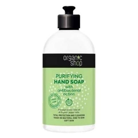 Organic Shop Purifying Hand Soap With Antibacterial Action Clear 500ml