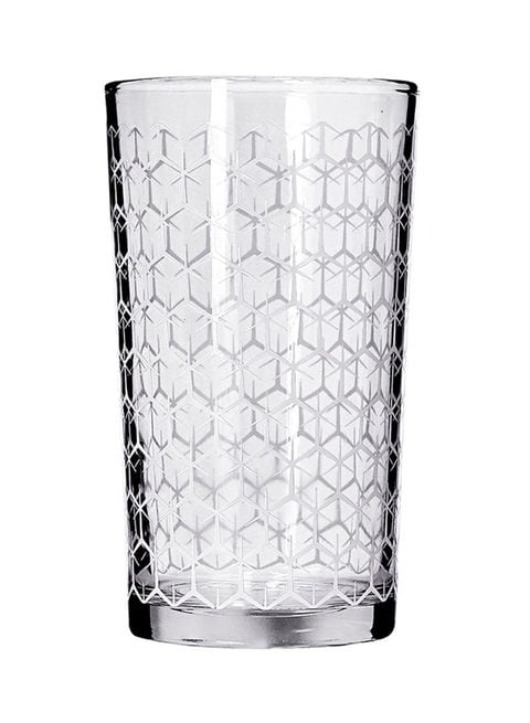 Delcasa 6-Piece Honey Comb Glass Tumbler Set Clear 260ml