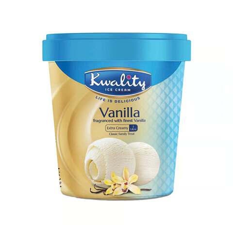 Kwality Vanilla Ice Cream 1L