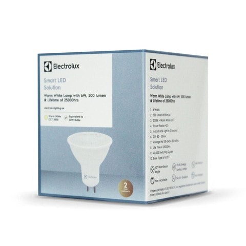إلكترولوكس - مصباح LED 6 واط أبيض دافئ